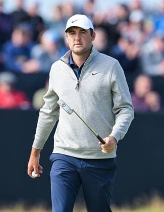 Mandatory Credit: Photo by Greig Cowie Shutterstock (14015622ag) Scottie Scheffler on the 1st Green The British Open Championship, Day One, Golf, Royal Liverpool Golf Club, Liverpool, UK - 20 Jul 2023 The British Open Championship, Day One, Golf, Royal Liverpool Golf Club, Liverpool, UK - 20 Jul 2023 Copyright: xGreigxCowie Shutterstockx 14015622ag