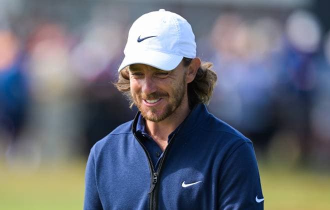 Mandatory Credit: Photo by Greig Cowie Shutterstock (14015622an) Tommy Fleetwood on the 1st Green The British Open Championship, Day One, Golf, Royal Liverpool Golf Club, Liverpool, UK - 20 Jul 2023 The British Open Championship, Day One, Golf, Royal Liverpool Golf Club, Liverpool, UK - 20 Jul 2023 Copyright: xGreigxCowie Shutterstockx 14015622an