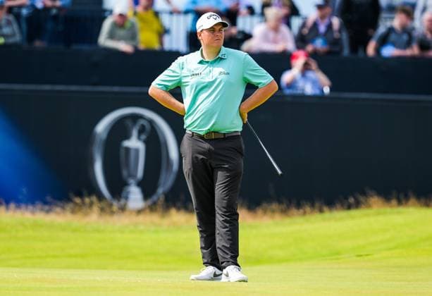 Mandatory Credit: Photo by Greig Cowie Shutterstock (14015622fq) Sami Valimaki on the 1st Green The British Open Championship, Day One, Golf, Royal Liverpool Golf Club, Liverpool, UK - 20 Jul 2023 The British Open Championship, Day One, Golf, Royal Liverpool Golf Club, Liverpool, UK - 20 Jul 2023 Copyright: xGreigxCowie Shutterstockx 14015622fq