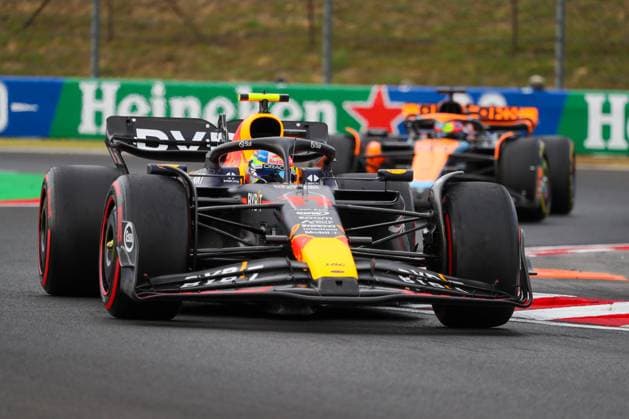 Formula 1 Championship - 2023 Formula 1 Qatar Airways Hungarian Grand Prix, Formula One World Championship, WM, Weltmeisterschaft - Paddock and Free Practice Sergio Perez (MEX) Redbull Racing RB19& xA;& xA;during Free Practice 2, Friday Jul 21th FORMULA 1 QATAR AIRWAYS HUNGARIAN GRAND PRIX 2023 - Jul21 to Jul23 2023 Hungaroring, Budapest, Hungary during 2023 Formula 1 Qatar Airways Hungarian Grand Prix, Formula One World Championship - Paddock and Free Practice, Formula 1 Championship in Mogyorod, Hungary, July 21 2023 Mogyorod Hungaroring Hungary Copyright: xAlessioxDexMarcox xLiveMediax LPS_1003115