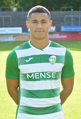 20.07.2023, GER, Fussball, Regionalliga West, Saison 2023 2024, Ohlendorfstadion im Heidewald, Gütersloh FC Gütersloh Fototermin 2023 2024 Allan Firmino Dantas (FC Gütersloh), Aktion, Einzelbild, Hoch, Portrait