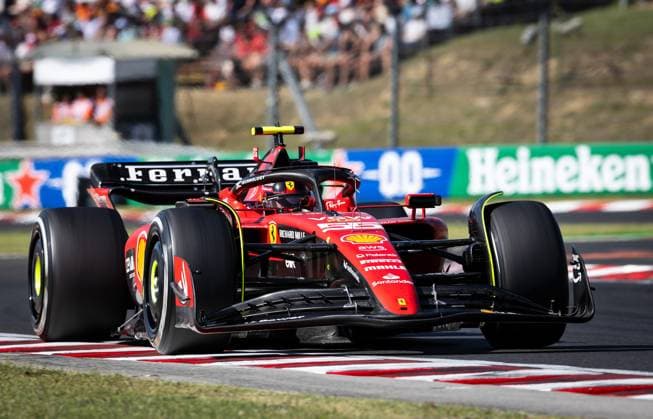 Carlos Sainz jr., (ESP, Scuderia Ferrari 55) HUN, Formel 1, Hungaroring, Hungary, 23.07.23 HUN, Formel 1, Hungaroring, Hungary, 23.07.23 Budapest