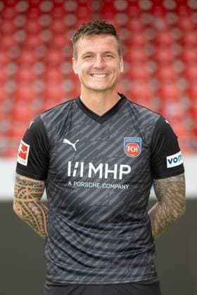Adrian Beck (FC Heidenheim, 21), GER, FC Heidenheim 1846, Fussball, 1. Bundesliga, Portraettermin, Spielzeit 2023 2024, 23.07.2023, DFB DFL regulations prohibit any use of photographs as image sequences and or quasi-video., GER, FC Heidenheim 1846, Fussball, 1. Bundesliga, Portraettermin, Spielzeit 2023 2024, 23.07.2023 Heidenheim Copyright: xEibner-Pressefoto SaschaxWaltherx EP_EER