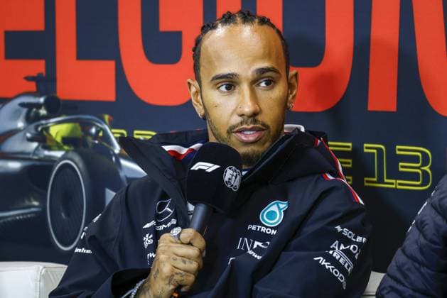HAMILTON Lewis (gbr), Mercedes AMG F1 Team W13, portrait, press conference, PK, Pressekonferenz during the Formula 1 Rolex Belgian Grand Prix 2022, 14th round of the 2022 FIA Formula One World Championship, WM, Weltmeisterschaft from August 26 to 28, 2022 on the Circuit de Spa-Francorchamps, in Francorchamps, Belgium - F1 - BELGIAN GRAND PRIX 2022 DPPI Panoramic _V_L7230
