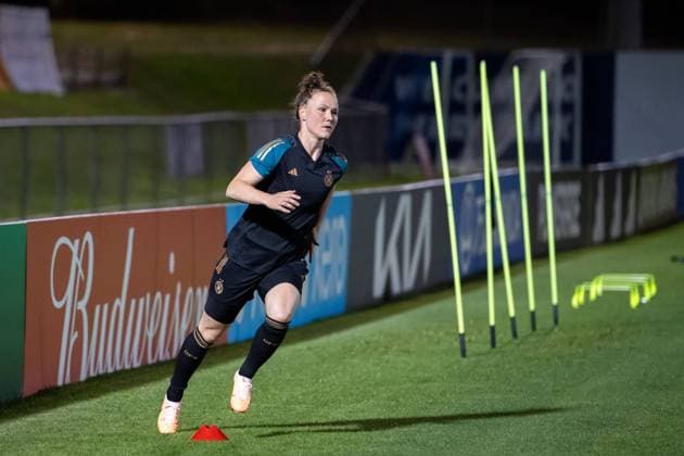 Marina Hegering (Deutschland, 05), AUS, Abschlusstraining MD-1 Brisbane, DFB Frauen Nationalmannschaft vor Suedkorea vs Deutschland, FIFA Frauen Fussball Weltmeisterschaft Australien 2023, 02.08.2023 AUS, Abschlusstraining MD-1 Brisbane, DFB Frauen Nationalmannschaft vor Suedkorea vs Deutschland, FIFA Frauen Fussball Weltmeisterschaft Australien 2023, 02.08.2023 Brisbane Copyright: xEibner-Pressefoto Memmlerx EP_MMR