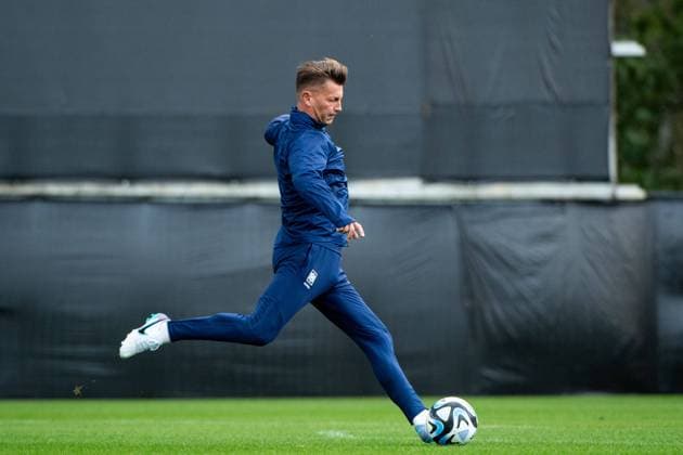 Colin Bell (Suedkorea, Trainer) am Ball, AUS, Abschlusstraining MD-1 Brisbane, Suedkorea Frauen Nationalmannschaft vor Suedkorea vs Deutschland, FIFA Frauen Fussball Weltmeisterschaft Australien 2023, 02.08.2023 AUS, Abschlusstraining MD-1 Brisbane, DFB Frauen Nationalmannschaft vor Suedkorea vs Deutschland, FIFA Frauen Fussball Weltmeisterschaft Australien 2023, 02.08.2023 Brisbane Copyright: xEibner-Pressefoto Memmlerx EP_MMR