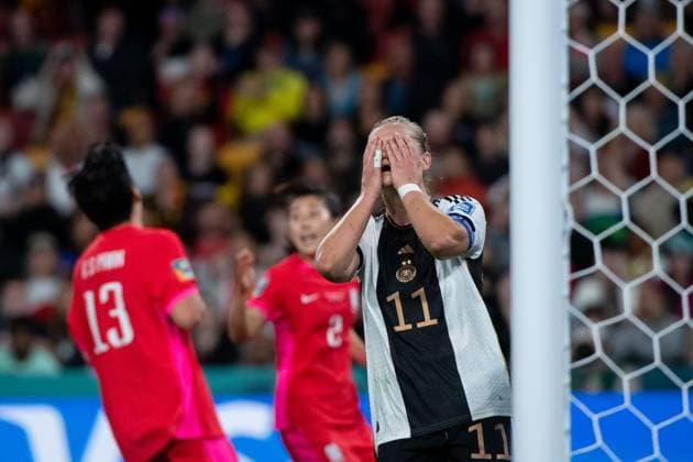 Alexandra Popp (Deutschland, 11) aergert sich über eine vergebene Torchance, AUS, Suedkorea vs Deutschland, FIFA Frauen Fussball Weltmeisterschaft Australien 2023, 3. Spieltag, Gruppe H, 03.08.2023 AUS, Suedkorea vs Deutschland, FIFA Frauen Fussball Weltmeisterschaft Australien 2023, 3. Spieltag, Gruppe H, 03.08.2023 Brisbane Copyright: xEibner-Pressefoto Memmlerx EP_MMR