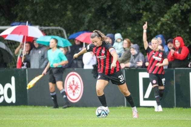 Tanja Pawollek (Eintracht Frankfurt, 31), GER, Eintracht Frankfurt vs. 1. FC Nuernberg, 1. Frauen Bundesliga, Testspiel, Spielzeit 2023 24, 06.08.2023, GER, Eintracht Frankfurt vs. 1. FC Nuernberg, 1. Frauen Bundesliga, Testspiel, Spielzeit 2023 24, Frankfurt Copyright: xEibner-Pressefoto UlrichxScherbaumx EP_USM