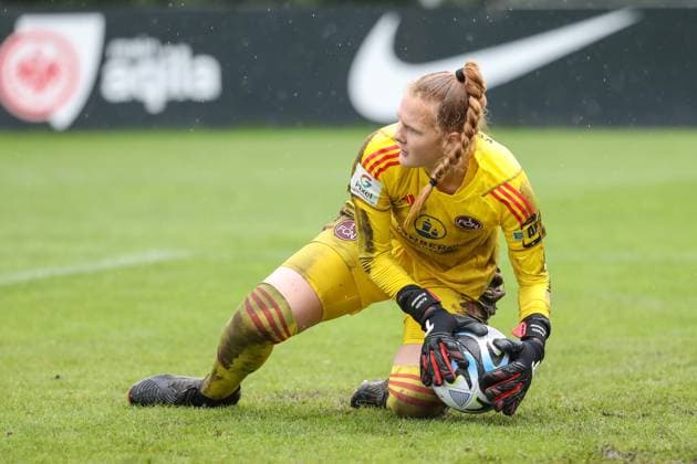 Nastassja Lein (1. FC Nuernberg, 24), GER, Eintracht Frankfurt vs. 1. FC Nuernberg, 1. Frauen Bundesliga, Testspiel, Spielzeit 2023 24, 06.08.2023, GER, Eintracht Frankfurt vs. 1. FC Nuernberg, 1. Frauen Bundesliga, Testspiel, Spielzeit 2023 24, Frankfurt Copyright: xEibner-Pressefoto UlrichxScherbaumx EP_USM