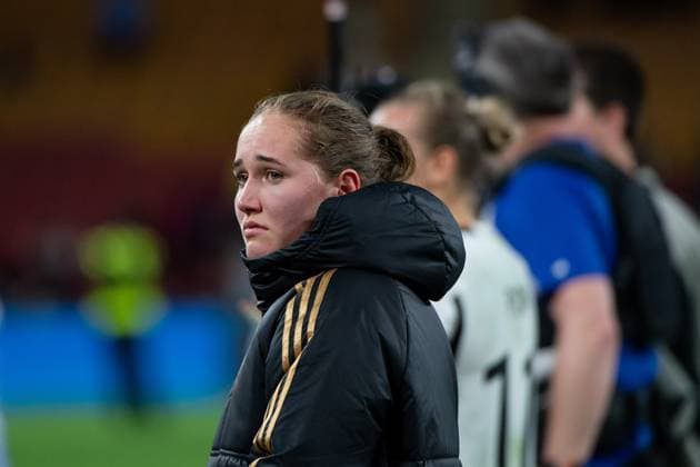 Sydney Lohmann (Deutschland, 08) ist enttauescht ueber das Unentschieden und ausscheiden nach der Gruppenphase, AUS, Suedkorea vs Deutschland, FIFA Frauen Fussball Weltmeisterschaft Australien 2023, 3. Spieltag, Gruppe H, 03.08.2023 AUS, Suedkorea vs Deutschland, FIFA Frauen Fussball Weltmeisterschaft Australien 2023, 3. Spieltag, Gruppe H, 03.08.2023 Brisbane Copyright: xEibner-Pressefoto Memmlerx EP_MMR
