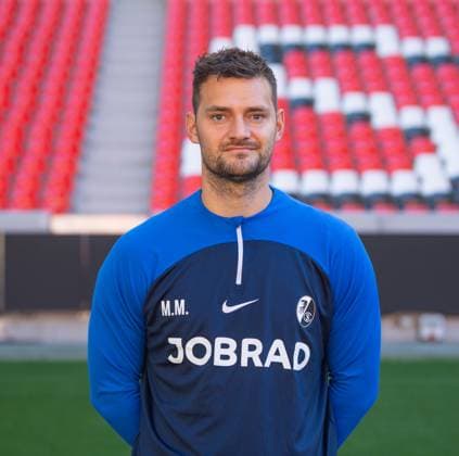Michael Mueller (SC Freiburg, Torwart-Trainer); 1. Bundesliga, SC Freiburg, Portraettermin 2023 2024, 10.08.2023, (DFL REGULATIONS PROHIBIT ANY USE OF PHOTOGRAPHS AS IMAGE SEQUENCES AND OR QUASI-VIDEO) GER, Fussball, Herren, 1. Bundesliga, Spielzeit 2023 2024, SC Freiburg, Portraettermin 2023 2024, 10.08.2023, Freiburg im Breisgau Copyright: xEibner-Pressefoto SilasxSchuellex EP_EER