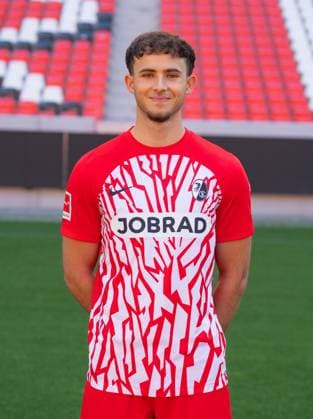 Max Rosenfelder (SC Freiburg, 37); 1. Bundesliga, SC Freiburg, Portraettermin 2023 2024, 10.08.2023, (DFL REGULATIONS PROHIBIT ANY USE OF PHOTOGRAPHS AS IMAGE SEQUENCES AND OR QUASI-VIDEO) GER, Fussball, Herren, 1. Bundesliga, Spielzeit 2023 2024, SC Freiburg, Portraettermin 2023 2024, 10.08.2023, Freiburg im Breisgau Copyright: xEibner-Pressefoto SilasxSchuellex EP_EER