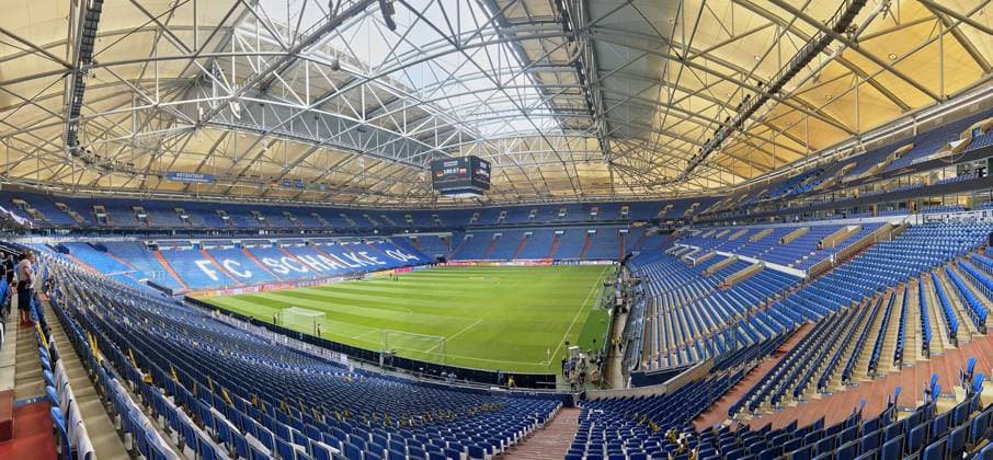 Scoreboard, Screen, Screenboard, Digital, LED, Display, Monitor, Final result, anzeigetafel,, in the friendly match GERMANY - COLUMBIA DEUTSCHLAND - KOLUMBIEN Preparation for European Championships 2024 in Germany ,Season 2023 2024, on June 20, 2023 in Gelsenkirchen, Germany.