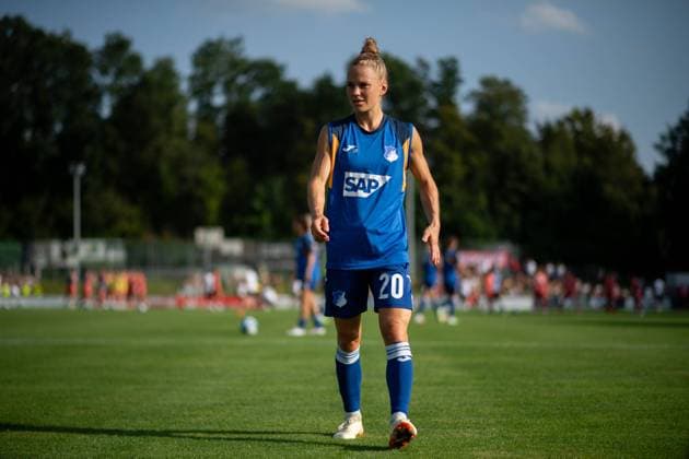 Leonie Maier (TSG Hoffenheim, 20), GER, FC Bayern Muenchen vs TSG 1899 Hoffenheim, Fussball Frauen Bundesliga Testspiel, Saison 2023 2024, 23.08.2023 GER, FC Bayern Muenchen vs TSG 1899 Hoffenheim, Fussball Frauen Bundesliga Testspiel, Saison 2023 2024, 23.08.2023 Mietingen Copyright: xEibner-Pressefoto Memmlerx EP_MMR