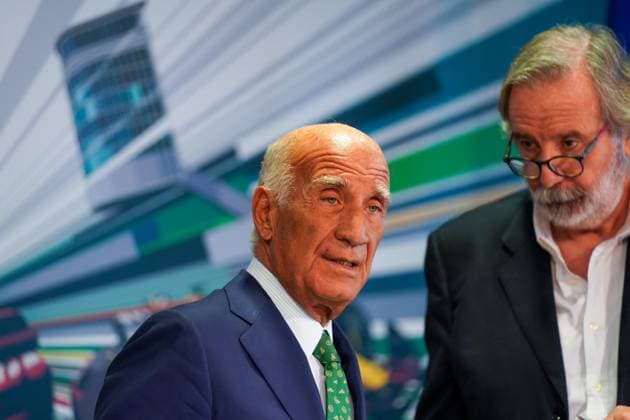 Angelo Sticchi Damiani, president of ACI Italia, during the presentation press conference, PK, Pressekonferenz Formula 1 Pirelli Gran Premio d Italia 2023 on August 29th, 2023 in Monza, Italy. during 2023 GP Formula 1 Pirelli Grand Prix, Gran premio d Italia - Press Conference, Formula 1 Championship in Monza, Italy, August 29 2023 Copyright: xLucaxRossini IPAxSportx xipa-agex xx 0 IPA_IPA39929318