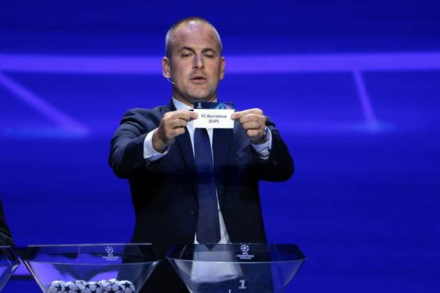 Monte Carlo, Monaco, 31st August 2023. Former England, Chelsea and West Ham player Joe Cole pulls out FC Barcelona, Barca from the pot during the draw of the UEFA European Club Football Season Kick Off - Monaco. Picture date: 31st August 2023. Picture credit should read: Jonathan Moscrop Sportimage EDITORIAL USE ONLY. No use with unauthorised audio, video, data, fixture lists, club league logos or live services. Online in-match use limited to 120 images, no video emulation. No use in betting, games or single club league player publications. SPI-2544-0077