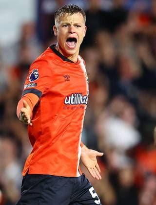 Mandatory Credit: Photo by Michael Zemanek Shutterstock (14074701de) Mads Andersen of Luton Town reacts Luton Town v West Ham United, Premier League, Football, Kenilworth Road, Luton, UK - 01 Sep 2023 EDITORIAL USE ONLY No use with unauthorised audio, video, data, fixture lists, club league logos or live services. Online in-match use limited to 120 images, no video emulation. No use in betting, games or single club league player publications. Luton Town v West Ham United, Premier League, Football, Kenilworth Road, Luton, UK - 01 Sep 2023 EDITORIAL USE ONLY No use with unauthorised audio, video, data, fixture lists, club league logos or live services. Online in-match use limited to 120 images, no video emulation. No use in betting, games or single club league player publications. Copyright: xMichaelxZemanek Shutterstockx 14074701de