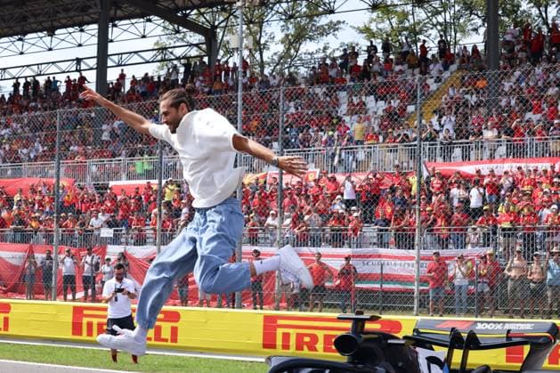 Gianmarco Tamberi, italienischer Hochspringer, Sonntag, Grosser Preis von Italien, Motorsport, Formel 1, Saison 2023, 03.09.2023 ITA, Formel 1, Autodromo Nazionale Monza, 03.09.2023 Monza Copyright: xEibner-Pressefoto Grafx EP_AGF