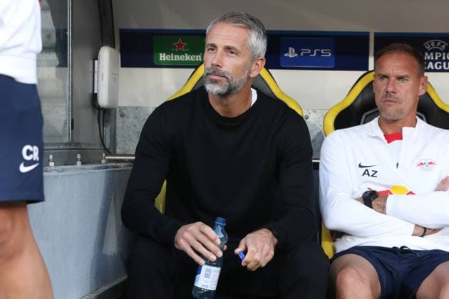 Bern - RB Leipzig Champions League Bern, 19.09.2023, Wankdorf Stadion, Fussball , UEFA Champions League, Gruppe G , 1. Spieltag, Young Boys Bern vs. RB Leipzig , Im Bild: Trainer Marco Rose (RB Leipzig) . , Foto nur zur redaktionellen Nutzung bestimmt! . , UEFA regulations prohibit any use of photographs as image sequences and or quasi-video ,