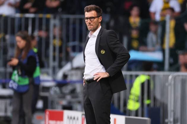 Bern - RB Leipzig Champions League Bern, 19.09.2023, Wankdorf Stadion, Fussball , UEFA Champions League, Gruppe G , 1. Spieltag, Young Boys Bern vs. RB Leipzig , Im Bild: Trainer Raphael Wicky, Young Boys Bern . , Foto nur zur redaktionellen Nutzung bestimmt! . , UEFA regulations prohibit any use of photographs as image sequences and or quasi-video ,