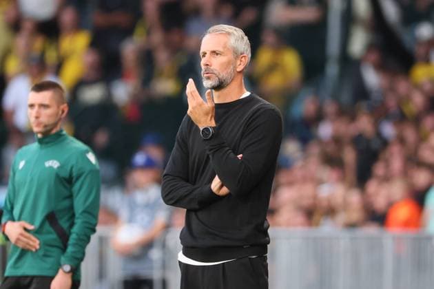 Bern - RB Leipzig Champions League Bern, 19.09.2023, Wankdorf Stadion, Fussball , UEFA Champions League, Gruppe G , 1. Spieltag, Young Boys Bern vs. RB Leipzig , Im Bild: Trainer Marco Rose (RB Leipzig) . , Foto nur zur redaktionellen Nutzung bestimmt! . , UEFA regulations prohibit any use of photographs as image sequences and or quasi-video ,