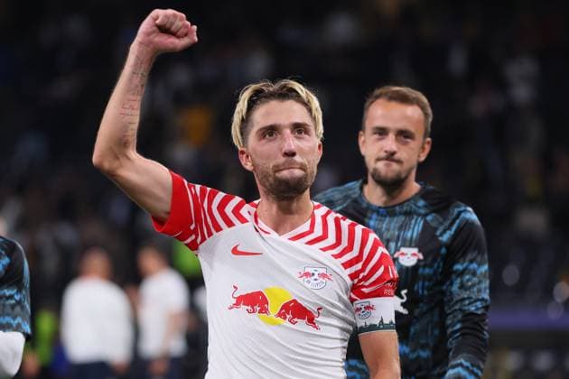 Bern - RB Leipzig Champions League Bern, 19.09.2023, Wankdorf Stadion, Fussball , UEFA Champions League, Gruppe G , 1. Spieltag, Young Boys Bern vs. RB Leipzig , Im Bild: Kevin Kampl (44, RB Leipzig) . , Foto nur zur redaktionellen Nutzung bestimmt! . , UEFA regulations prohibit any use of photographs as image sequences and or quasi-video ,