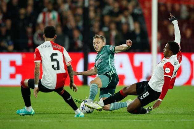 EDITORIAL USE ONLY No use with unauthorised audio, video, data, fixture lists, club league logos or live services. Online in-match use limited to 120 images, no video emulation. No use in betting, games or single club league player publications. Feyenoord v Celtic, UEFA Champions League, Group E, Football, De Kuip, Rotterdam, Netherlands - 19 Sep 2023 EDITORIAL USE ONLY No use with unauthorised audio, video, data, fixture lists, club league logos or live services. Online in-match use limited to 120 images, no video emulation. No use in betting, games or single club league player publications. Copyright: xBartxStoutjesdijk Shutterstockx 14106740o