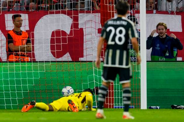 GER, UEFA CL, FC Bayern Muenchen (GER) vs Manchester United, ManU (GBR) 20.09.2023, Allianz Arena, Muenchen, GER, UEFA CL, FC Bayern Muenchen (GER) vs Manchester United (GBR), Gruppe A, UEFA regulations prohibit any use of photographs as image sequences and or quasi-video, im Bild Tor zum 1-0 durch Leroy SanŽ Sane (FC Bayern 10) nicht im Bild