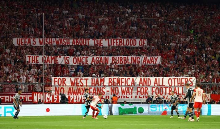 EDITORIAL USE ONLY No use with unauthorised audio, video, data, fixture lists, club league logos or live services. Online in-match use limited to 120 images, no video emulation. No use in betting, games or single club league player publications. Bayern Munich v Manchester United, ManU UEFA Champions League, Group A, Football, Allianz Arena, Munich, Germany - 20 Sep 2023 EDITORIAL USE ONLY No use with unauthorised audio, video, data, fixture lists, club league logos or live services. Online in-match use limited to 120 images, no video emulation. No use in betting, games or single club league player publications. Copyright: xKieranxMcManus Shutterstockx 14106761as