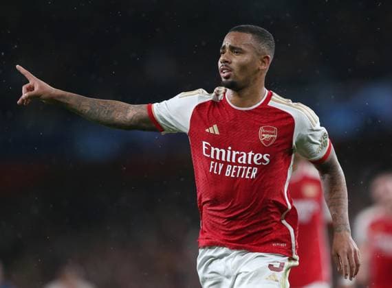 Arsenal v PSV Eindhoven, UEFA Champions League, Group B, Emirates Stadium, London, UK. - 20th September 2023. GOAL 3-0, Gabriel Jesus of Arsenal goal celebration. - Arsenal v PSV Eindhoven, UEFA Champions League, Group B, Emirates Stadium, London, UK. - 20th September 2023. London Emirates Stadium UK Copyright: xDanxWeirx CP_Arsenal_PSV_15