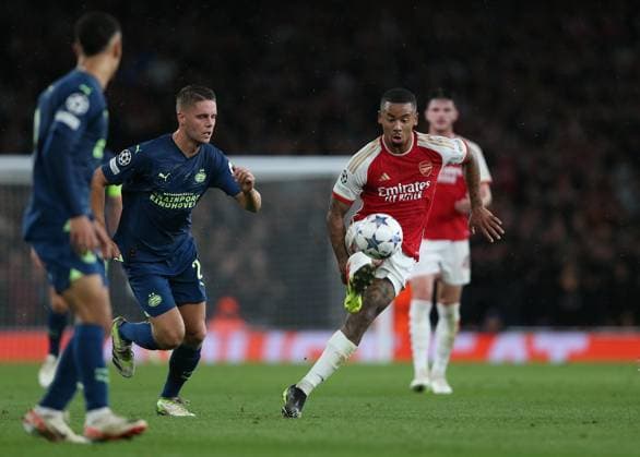 Arsenal v PSV Eindhoven, UEFA Champions League, Group B, Emirates Stadium, London, UK. - 20th September 2023. Gabriel Jesus of Arsenal. - Arsenal v PSV Eindhoven, UEFA Champions League, Group B, Emirates Stadium, London, UK. - 20th September 2023. London Emirates Stadium UK Copyright: xDanxWeirx CP_Arsenal_PSV_40