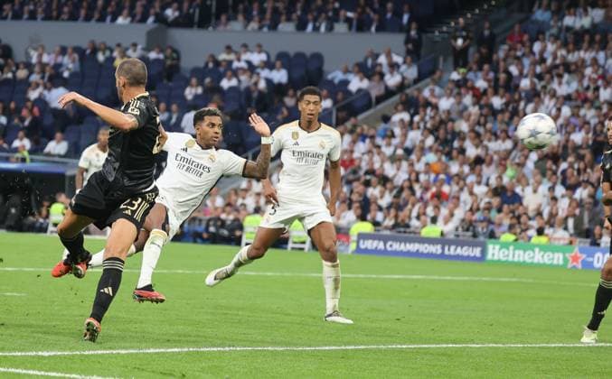 Rodrygo (Madrid 11), Real Madrid vs.Union Berlin, Fussball, Champions League, Gruppenphase, 1. Runde, 20.09.2923, Real Madrid vs.Union Berlin, Fussball, Champions League, Gruppenphase, 1. Runde, 20.09.2923, Madrid Copyright: xJoergxNiebergall Eibner-Pressefox EP_JNL
