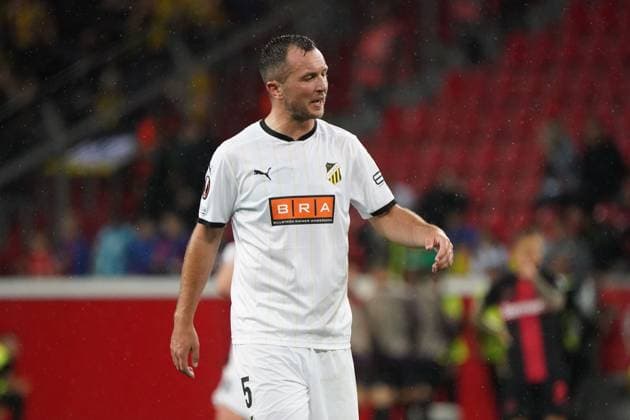 Fussball, UEFA Europa League 2023 2024, Gruppenphase , Gruppen H, Spieltag 1, Bayer 04 Leverkusen - BK Häcken, 21.09.2023, Bayarena Leverkusen, Even Hovland BK Häcken, Aktion, Einzelbild,