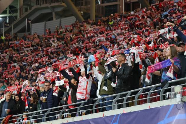 RB Leipzig - Manchester City Champions League Leipzig, 04.10.2023, Red Bull Arena, Fussball, Männer, Saison 2023 2024, UEFA Champions League, Gruppenphase, 2. Spieltag , RB Leipzig - Manchester City , Im Bild: Fans RB Leipzig ,