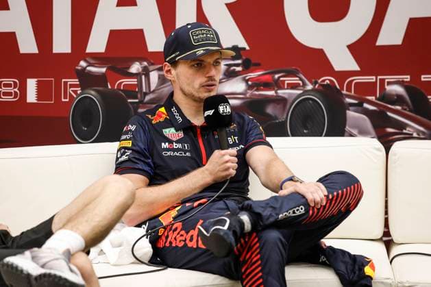 VERSTAPPEN Max (ned), Red Bull Racing RB19, portrait press conference, PK, Pressekonferenz during the 2023 Formula 1 Qatar Grand Prix, 17th round of the 2023 Formula One World Championship, WM, Weltmeisterschaft from October 6 to 8, 2023 on the Lusail International Circuit, in Doha, Qatar - F1 - QATAR GRAND PRIX 2023 - RACE DPPI Panoramic 00123039__R3_9682