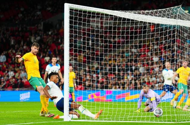 EDITORIAL USE ONLY No use with unauthorised audio, video, data, fixture lists, club league logos or live services. Online in-match use limited to 120 images, no video emulation. No use in betting, games or single club league player publications. England v Australia, International Friendly, Länderspiel, Nationalmannschaft Football, Wembley Stadium, London, UK - 13 Oct 2023 EDITORIAL USE ONLY No use with unauthorised audio, video, data, fixture lists, club league logos or live services. Online in-match use limited to 120 images, no video emulation. No use in betting, games or single club league player publications. Copyright: xJavierxGarcia Shutterstockx 14147575af
