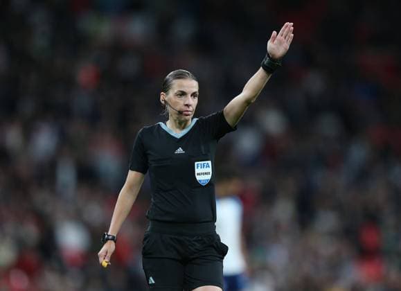 England v Australia, International Friendly, Länderspiel, Nationalmannschaft Match, Wembley Stadium, London, UK - 13th October 2023 Referee, Stephanie Frappart. - England v Australia, International Friendly Match, Wembley Stadium, London, UK - 13th October 2023. London Wembley Stadium UK Copyright: xDanxWeirx CP_England_Australia_85