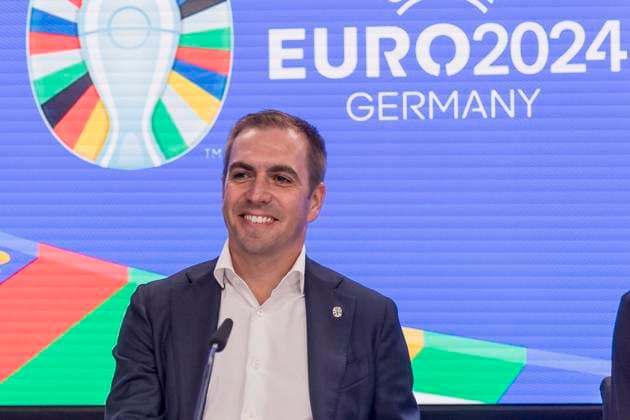 UEFA EURO, EM, Europameisterschaft,Fussball 2024 Pressekonferenz, eutsche Bank Park, Frankfurt, 16.10.2023 Philipp Lahm, Turnierdirektor der UEFA EURO 2024, UEFA Euro 2024 PK, Frankfurt, Eissporthalle, 16.10.2023 Copyright: xBEAUTIFULxSPORTS Gawlikx
