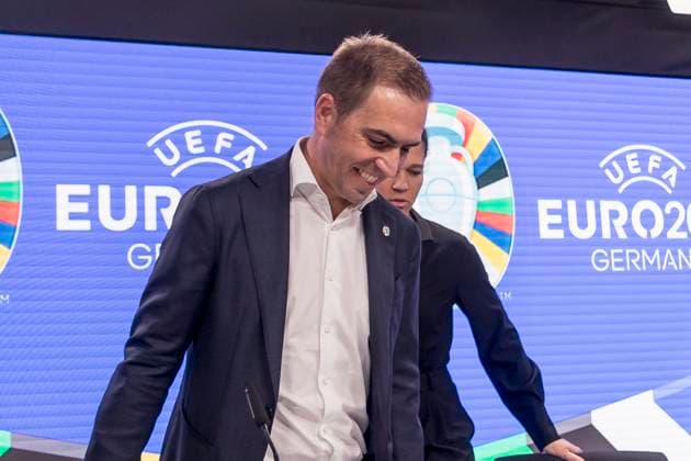 UEFA EURO, EM, Europameisterschaft,Fussball 2024 Pressekonferenz, eutsche Bank Park, Frankfurt, 16.10.2023 Philipp Lahm, Turnierdirektor der UEFA EURO 2024, UEFA Euro 2024 PK, Frankfurt, Eissporthalle, 16.10.2023 Copyright: xBEAUTIFULxSPORTS Gawlikx
