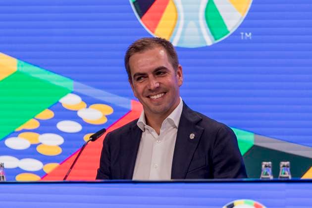 UEFA EURO, EM, Europameisterschaft,Fussball 2024 Pressekonferenz, eutsche Bank Park, Frankfurt, 16.10.2023 Philipp Lahm, Turnierdirektor der UEFA EURO 2024, UEFA Euro 2024 PK, Frankfurt, Eissporthalle, 16.10.2023 Copyright: xBEAUTIFULxSPORTS Gawlikx