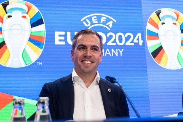 Philipp Lahm (Turnierdirektor, UEFA EURO, EM, Europameisterschaft,Fussball 2024), GER, Pressekonferenz, UEFA Working Visits EURO 2024, Frankfurt am Main, 16.10.2023, GER, Pressekonferenz, UEFA Working Visits EURO 2024, Frankfurt am Main, 16.10.2023. Frankfurt am Main Copyright: xEibner-Pressefoto FlorianxWieganx EP_FWD