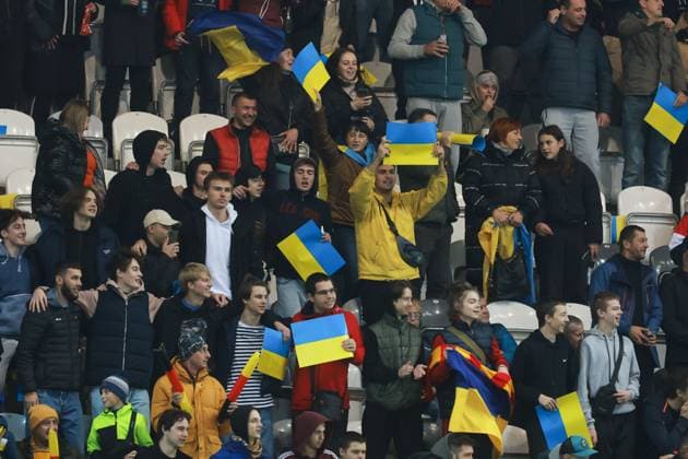EDITORIAL USE ONLY No use with unauthorised audio, video, data, fixture lists, club league logos or live services. Online in-match use limited to 120 images, no video emulation. No use in betting, games or single club league player publications. Ukraine U21, U 21 v England U21, UEFA U21 European Championship, EM, Europameisterschaft 2023 Qualifying, Group F, Football, Kosicka Futbalova Arena, Kosice, Slovakia - 16 Oct 2023 EDITORIAL USE ONLY No use with unauthorised audio, video, data, fixture lists, club league logos or live services. Online in-match use limited to 120 images, no video emulation. No use in betting, games or single club league player publications. Copyright: xIstvanxDerencsenyi Shutterstockx 14147657bf