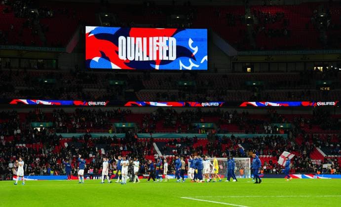 Sport Bilder des Tages EDITORIAL USE ONLY No use with unauthorised audio, video, data, fixture lists, club league logos or live services. Online in-match use limited to 120 images, no video emulation. No use in betting, games or single club league player publications. England v Italy, UEFA European Championship, EM, Europameisterschaft 2024 Qualifying, Group C, Football, Wembley Stadium, London, UK - 17 Oct 2023 EDITORIAL USE ONLY No use with unauthorised audio, video, data, fixture lists, club league logos or live services. Online in-match use limited to 120 images, no video emulation. No use in betting, games or single club league player publications. Copyright: xJavierxGarcia Shutterstockx 14152797av