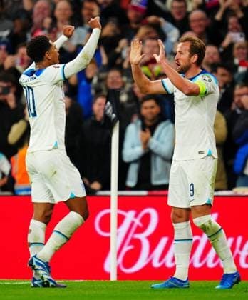 EDITORIAL USE ONLY No use with unauthorised audio, video, data, fixture lists, club league logos or live services. Online in-match use limited to 120 images, no video emulation. No use in betting, games or single club league player publications. England v Italy, UEFA European Championship, EM, Europameisterschaft 2024 Qualifying, Group C, Football, Wembley Stadium, London, UK - 17 Oct 2023 EDITORIAL USE ONLY No use with unauthorised audio, video, data, fixture lists, club league logos or live services. Online in-match use limited to 120 images, no video emulation. No use in betting, games or single club league player publications. Copyright: xJavierxGarcia Shutterstockx 14152797du