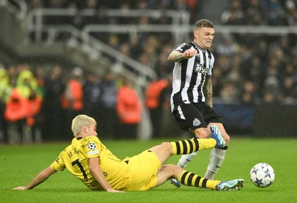 EDITORIAL USE ONLY No use with unauthorised audio, video, data, fixture lists, club league logos or live services. Online in-match use limited to 120 images, no video emulation. No use in betting, games or single club league player publications. Newcastle United v Borussia Dortmund, UEFA Champions League, Group F, Football, St James Park, Newcastle, UK - 25 Oct 2023 EDITORIAL USE ONLY No use with unauthorised audio, video, data, fixture lists, club league logos or live services. Online in-match use limited to 120 images, no video emulation. No use in betting, games or single club league player publications. Copyright: xRichardxLee Shutterstockx 14164179ag