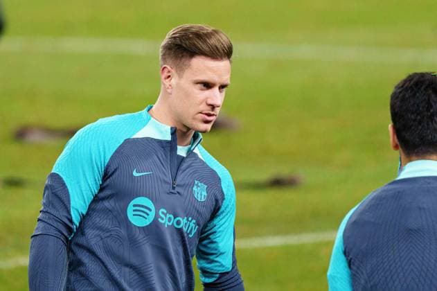 Marc-Andre ter Stegen FC Barcelona, Barca 01) GER, Training FC Barcelona, Fussball, Champions League, Saison 2023 2024, 06.11.2023 GER, Training FC Barcelona, Fussball, Champions League, Saison 2023 2024, 06.11.2023 Hamburg Copyright: xEibner-Pressefoto MarcelxvonxFehrnx EP_MFN