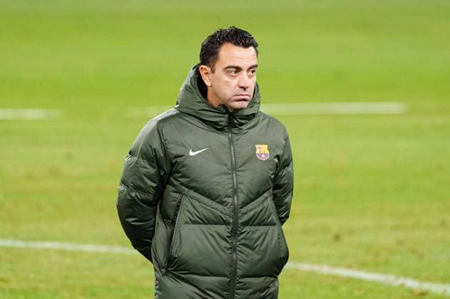 Xavi FC Barcelona, Barca Trainer) GER, Training FC Barcelona, Fussball, Champions League, Saison 2023 2024, 06.11.2023 GER, Training FC Barcelona, Fussball, Champions League, Saison 2023 2024, 06.11.2023 Hamburg Copyright: xEibner-Pressefoto MarcelxvonxFehrnx EP_MFN