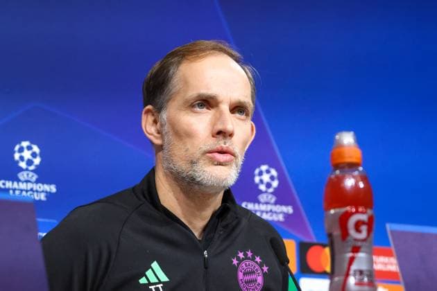 Thomas Tuchel (FC Bayern Muenchen, Cheftrainer) bei der Pressekonferenz, FC Bayern Muenchen, Galatasaray SK, Internationale Pressekonferenz Champions League, Saison 23 24, 07.11.2023 , FC Bayern Muenchen, Internationale Pressekonferenz Champions League, Saison 23 24, 07.11.2023 Muenchen Copyright: xEibner-Pressefoto JennixMaulx EP_JML