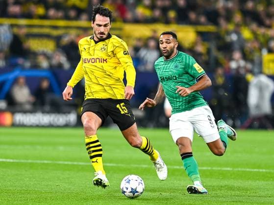 Mats Hummels (Borussia Dortmund 09, 15) wird von Callum Wilson (Newcastle United, 09) angelaufen und muss hintenrum spielen. Borussia Dortmund vs. Newcastle United, Fussball, UEFA Champions League, 04. Spieltag, Saison 2023 2024, 07.11.2023 Borussia Dortmund vs. Newcastle United, Fussball, UEFA Champions League, 04. Spieltag, Saison 2023 2024, 0307.11.2023 Dortmund Copyright: xEibner-Pressefoto ThomasxHaeslerx EP_THR