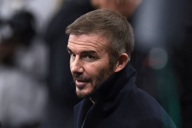 Milan, Italy, 7th November 2023. Former England, Manchester United, ManU LA Galaxy and PSG player and actual President and Co Owner of Inter Miami David Beckham during the UEFA Champions League match at Giuseppe Meazza, Milan. Picture credit should read: Jonathan Moscrop Sportimage EDITORIAL USE ONLY. No use with unauthorised audio, video, data, fixture lists, club league logos or live services. Online in-match use limited to 120 images, no video emulation. No use in betting, games or single club league player publications. SPI-2699-0006